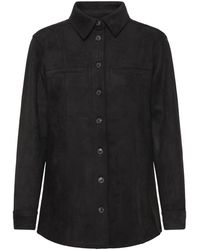 Ichi - Overhemden ,Zwart ,Ihinafo Sh Bluser - Lyst