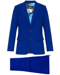 DSquared² - Blaues anzug mit taschen - Lyst