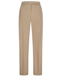 Max Mara - Broeken ,Groen ,Katoen Mxmokra Straight Broeken - Lyst