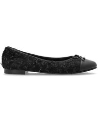 Tory Burch - Schoenen ,Zwart ,Wol Cap-Toe Ballet - Lyst
