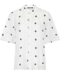 Bruuns Bazaar - Elegante Bluse Mit Bestickten Details - Lyst