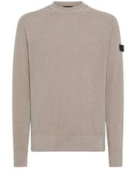 Peuterey - Weicher strickpullover mit trilogy-logo - Lyst