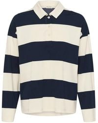 Part Two - Tops ,Veelkleurig ,After Midnight Stripe Polo Shirt - Lyst