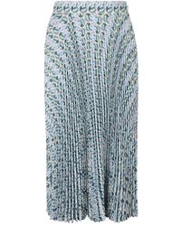 Tory Burch - Geplooide Viscose Rok - Lyst