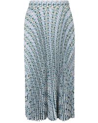 Tory Burch - Geplooide Viscose Rok - Lyst