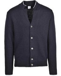Eleventy - Truien & Vesten ,Blauw ,Wol Cardigan Con Bottoni - Lyst