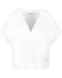 Hèst - Tops ,Wit ,Katoen Logo T-Shirt - Lyst
