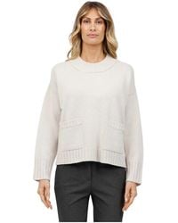 Alpha Studio - Round-Neck Knitwear - Lyst