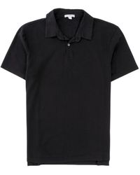 James Perse - Tops ,Zwart ,Katoen Revised Standard Polo - Lyst