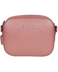 Stella McCartney - Tassen ,Roze ,Leer Logo Camera Crossbody Bag - Lyst