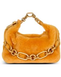 Balmain - Mini-Tasche Sync Aus Shearling - Lyst