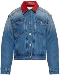 Isabel Marant - Geïsoleerde Denim Jas 'Devyn' - Lyst