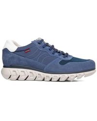 Callaghan - Sneakers Van Suède En Stof Met Haaienzool - Lyst