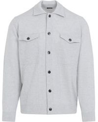 Kiton - Jassen ,Grijs ,Leer Luxe Grijze Jas Aw 25 - Lyst