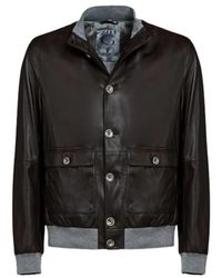 Gimo's - Jassen ,Bruin ,Leather Jassen - Lyst