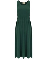 Weekend by Maxmara - Kleedjes ,Groen ,Polyester Calibri Gebreide Jurk - Lyst