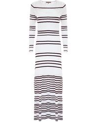 Kocca - Gestreiftes Viskose Langkleid - Lyst