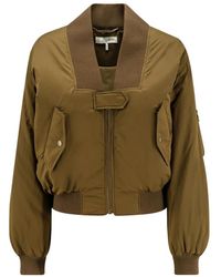 Chloé - Jassen ,Bruin ,Nylon Bomberjack - Lyst