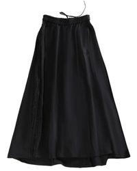 Y-3 - Schwarzer high-waist mesh-rock - Lyst