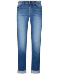 Liu Jo - Blauwe Cropped Skinny Denim Jeans - Lyst