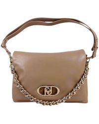 Liu Jo - Tassen ,Bruin ,Leer La Puffy Schoudertas - Lyst