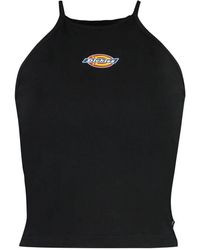 Dickies - Crop top mit logo-print aus baumwolle - Lyst