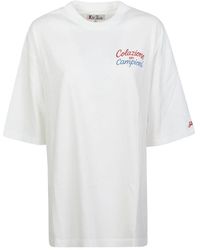 MC2 Saint Barth - Tops ,Wit ,Katoen Delmar T-Shirt - Lyst