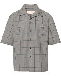 Marni - Gingham check cotton shirt - Lyst