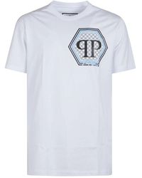Philipp Plein - Hexagon Grafik T-Shirt - Lyst