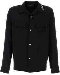 Amiri - Zwarte Polyester Overhemd Voor - Lyst