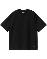 Carhartt - Tops ,Zwart ,S/S Link Script T-Shirt - Lyst