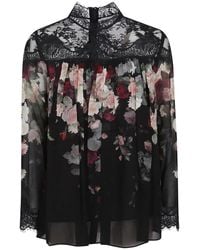 Zimmermann - Zwart Kant Detail Elegant Shirt - Lyst