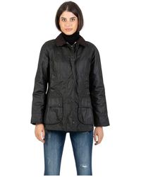 Barbour Beadnell Wax Sage Jacket - Groen