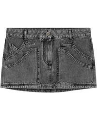 The Attico - Zwarte Mini Rok Drop2 - Lyst