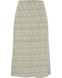 Part Two - Rokken ,Groen ,Groene Grafische Print Rok - Lyst