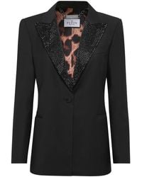 Philipp Plein - Wool Boxy Blazer Skull Strass - Lyst
