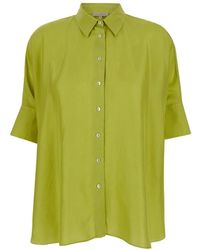 Antonelli - Camisa verde de manga corta bassano - Lyst