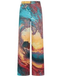 Roberto Cavalli - Itaca Print Weite Beinhose - Lyst