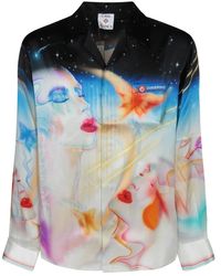 CASABLANCA - Overhemden ,Veelkleurig ,Long Sleeve Shirt - Lyst