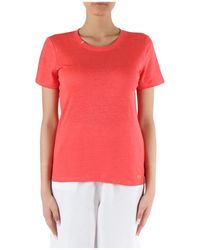 Sun 68 - Camiseta de lino con logo bordado - Lyst