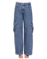 ONLY - Jeans in denim stile cargo a zampa - Lyst