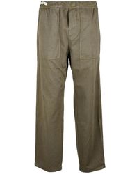 Paul & Shark - Broeken ,Groen ,Katoen Comfortabele Chino Broek Met Elastische Taille - Lyst