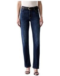 Guess - Jeans ,Blauw ,Denim Straight Jeans - Lyst