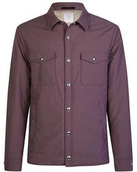 Eleventy - Nylon Wool Overshirt Rain System - Lyst