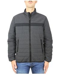 Tommy Hilfiger - Jassen ,Zwart ,Katoen Gewatteerde Regatta Jas - Lyst