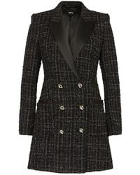 HUGO - Blazer Kleid Mit Satin Revers - Lyst