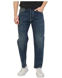 Armani Exchange - Blaue baumwoll-denim-komfort-fit-jeans - Lyst