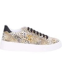 Roberto Cavalli - Sneaker Mit Leopardenmuster Und Monogramm Rc - Lyst