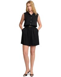 Kocca - Korte Playsuit Met Overhemdkraag - Lyst