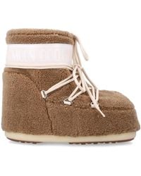 Moon Boot - Icon Low Camel Fleece Laarzen - Lyst